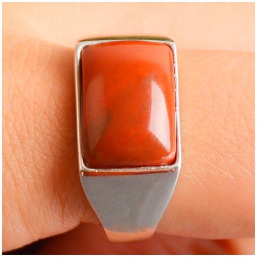 Bague En Argent Sterling 925 Avec Pierre Naturelle En Rubis Véritable Pour Femmes, Bijoux En Jade, 925