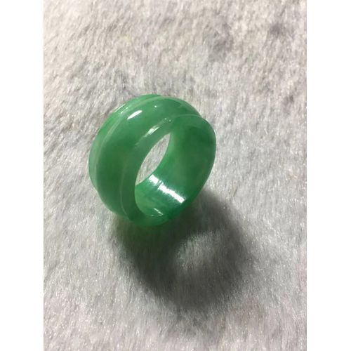 Bague En Jade Vert Naturel Sculpté À La Main, Anneau Pour Hommes Et Femmes, Pierre Naturelle, Bijoux En Jade Véritable, Cadeau