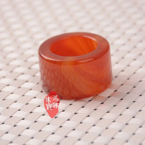 Bague En Agate Rouge Naturelle Pour Hommes Et Femmes, Bijoux Porte-Bonheur, Pierre De Jade, Nouvelle Marque