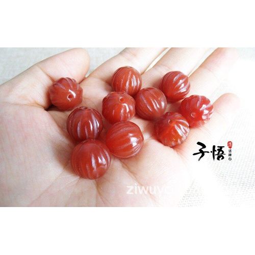 Bracelet En Agate Rouge Naturelle Pour Femmes, Bijoux En Jade, Jadéite De Citrouille Véritable, 13 Pièces/Lot, Accessoires Pour Femmes