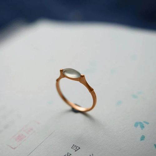 Bague En Pierre Calcédoine Naturelle Pour Femme, Anneau D'ouverture Ajustable, Lumière Rétro, Breloque De Luxe, Marque De Bijoux En Argent