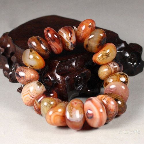 Bracelet En Jade Véritable Pour Hommes, En Agate Enveloppée Naturelle, Motif Finement Moulu, Avec Pierre En Forme, Bracelet Rayé