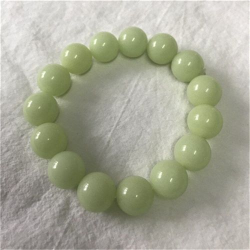 Bracelet En Jade Vert Naturel Pour Femmes Et Hommes, Bijoux De Nuit, Perles Scintillantes