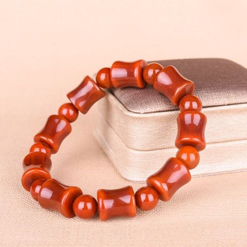 Bracelet En Agate Véritable Pour Hommes Et Femmes, Perles Rondes En Jade, Rubis Rouge, Marque De Qualité Supérieure, 100%