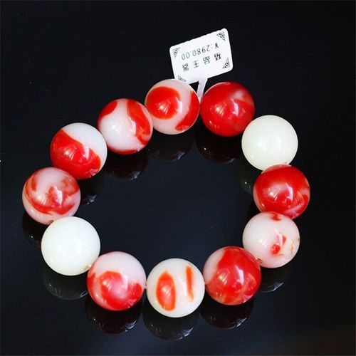 Bracelet En Jade Rouge Naturel Sculpté À La Main Pour Hommes Et Femmes, Bijoux En Jade Véritable, Cadeau