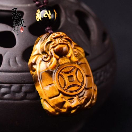 Collier Avec Pendentif En Jade Oeil De Tigre, 100% Naturel, Texture De Tortue, Bijoux Pour Hommes Et Femmes