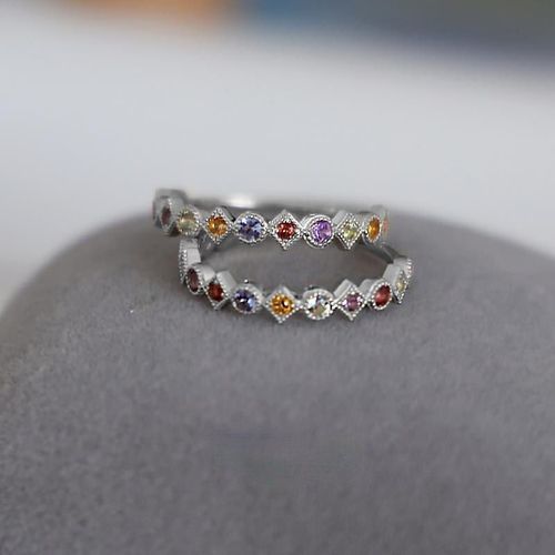 Bague De Créateur En Argent Et Diamant Pour Femmes, Nouveau, Original, En Cristal Rouge, Rétro, Niche Palace, Vent Froid, Exquis, Élégant, Charme, Bijoux Pour Dames