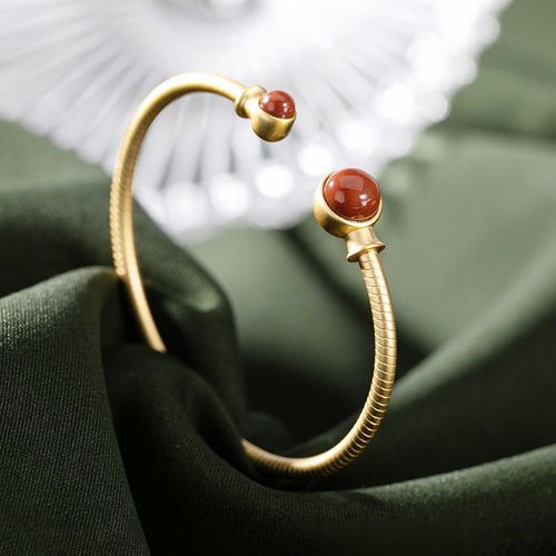 Bracelet En Perles De Tourmaline Pour Femmes, Design Original, Style Chinois, Rétro, Exquis, Créatif, Marque De Bijoux