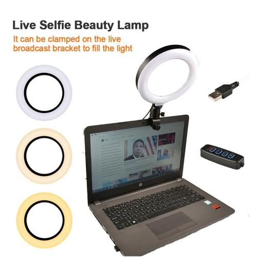 Generic Anneau lumineux pour selfies avec support de téléphone