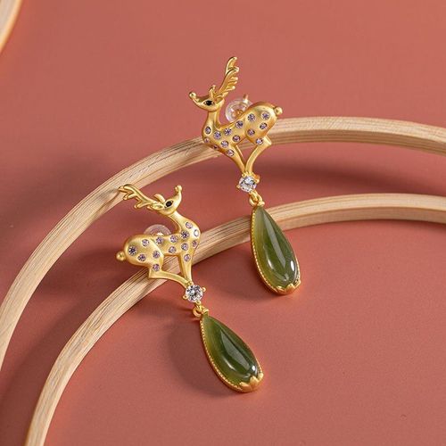 Boucles D'oreilles En Saphir Hetian Pour Femmes, En Argent Naturel, Bois Créatif, Petite Niche Féerique Fraîche, Artisanat, Bijoux De Marque, Nouvelle Collection
