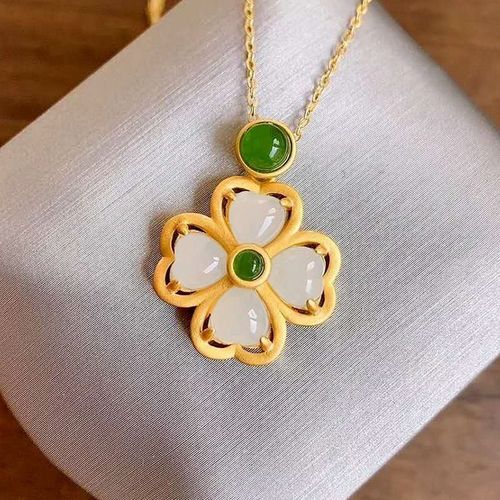 Collier D'herbe Porte-Bonheur En Jade Blanc Naturel Hotan, Style Chinois Rétro Palace, Cadeau Romantique De Noël Et D'halloween Pour Femmes
