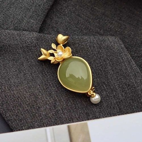 Collier Pendentif En Argent Incrusté De Jaspe Hetian Naturel, Style Chinois Rétro, Breloque Artisanale Unique En Or Sable, Bijoux Pour Femmes, Nouvelle Collection