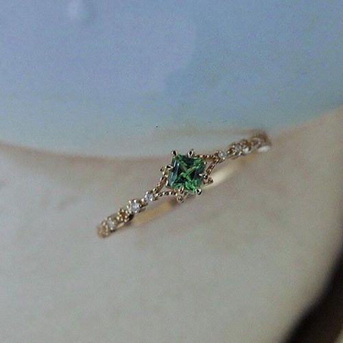 Bague De Créateur Originale En Argent, Diamant, Cristal Vert, Ajustable, Style Chinois Rétro, Élégant, Luxe, Breloque