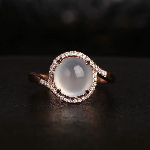 Perles Rondes En Calcédoine Naturelle Pour Femmes, Anneau Ajustable, Design En Spirale, Rétro, Élégance, Charme, Bijoux En Argent
