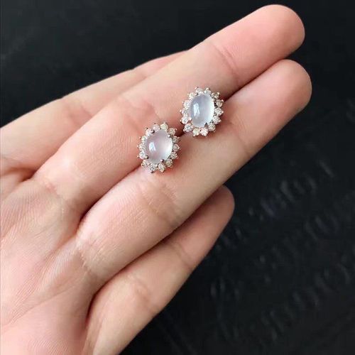 Boucles D'oreilles Ovales En Diamant Et Calcédoine Pour Femme, Bijoux En Argent, Breloque De Luxe, De Glace Naturelle, Transparent, Exquis, Léger, Nouvelle Collection