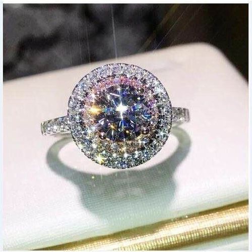 Bague En Argent 925 Avec Obsidienne Violette Pour Femme, Meilleure Vente, Cadeau De Mariage