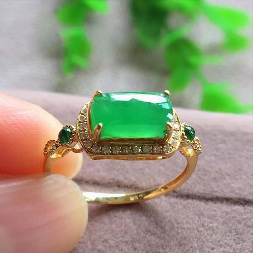 Bague En Diamant Calcédoine Vert Naturel Pour Femme, Bague Ajustable, Design Original, Design Rétro Chinois, Breloque De Luxe, Bijoux En Argent