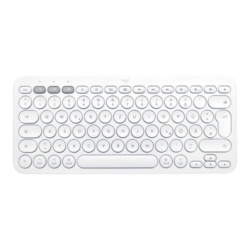 Logitech Clavier Bluetooth multi-appareils K380 - Clavier - sans fil - Bluetooth 3.0 - QWERTY - Italien - blanc cassé