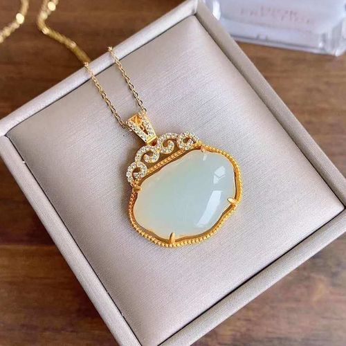 Collier En Argent Incrusté De Calcédoine Blanche Hétian Naturelle, Pendentif Avec Diamant Exquis Et Breloque Creuse, Bijoux Pour Femmes, Nouvelle Collection