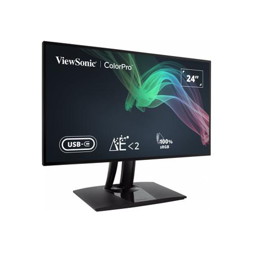 ViewSonic ColorPro VP2468a - Écran LED - 24" (23.8" visualisable) - 1920 x 1080 Full HD (1080p) @ 60 Hz - IPS - 250 cd/m² - 1000:1 - 5 ms - HDMI, 2xDisplayPort, USB-C