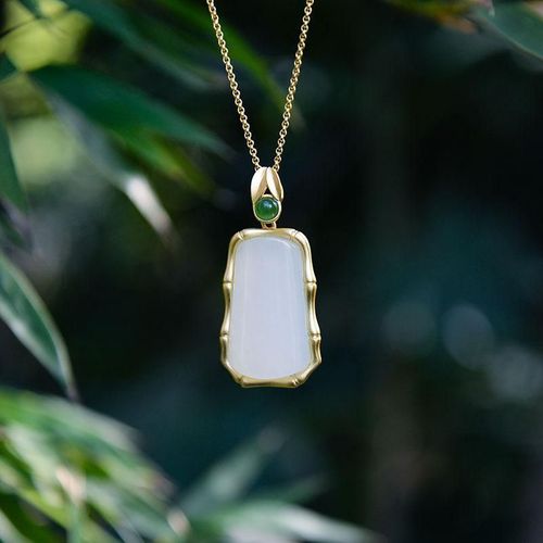 Collier Avec Pendentif En Jade Naturel Hetian Pour Femmes, Breloque Artisanale En Or, Style Palais Rétro Chinois, Unique, De Marque, Bijoux Pour Femmes