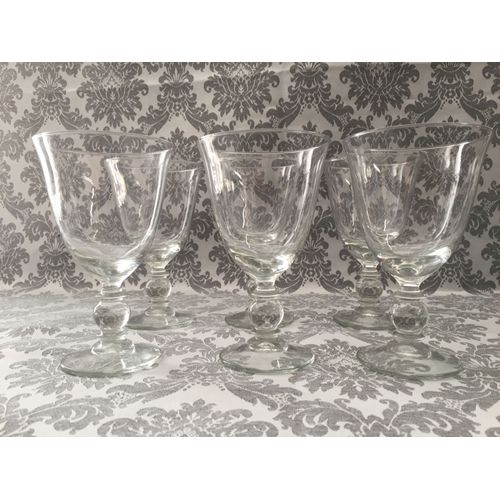 Champagne Cointreau Vin Eau 6 Verres Cristal Verrerie Luxe