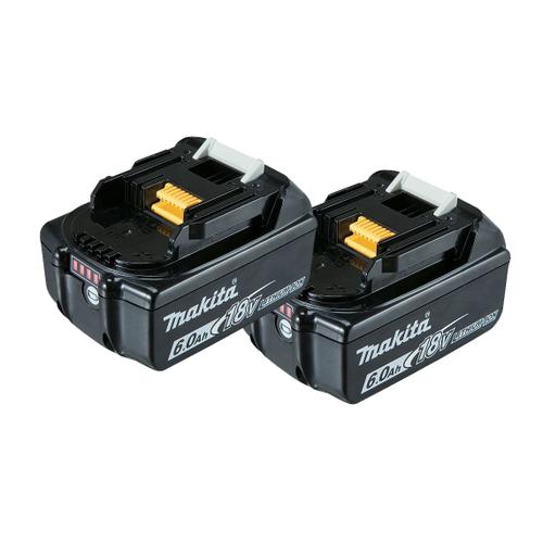 Pack de 2 batteries 18V-6.0Ah BL1860B - MAKITA