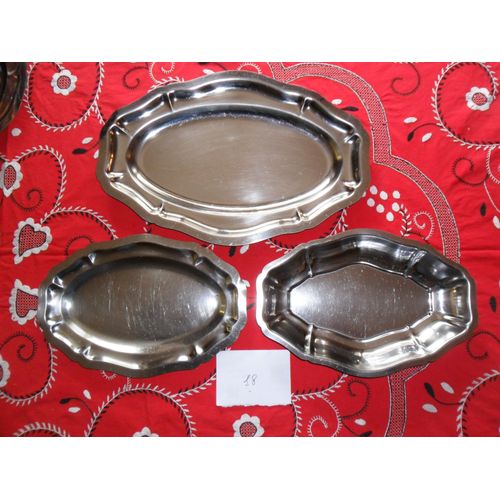 Plats De Service Ovales, Lot De 3 Pièces