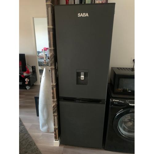 Réfrigérateur design Saba noir Matt avec fontaine intégré