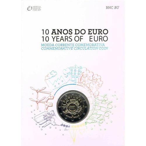 2 Euro Portugal Commémorative 2012 - 10 Ans De L'euro- Bu Coincard