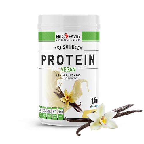 Protéines Végétales Tri-Source, Protein Vegan, Vanille 