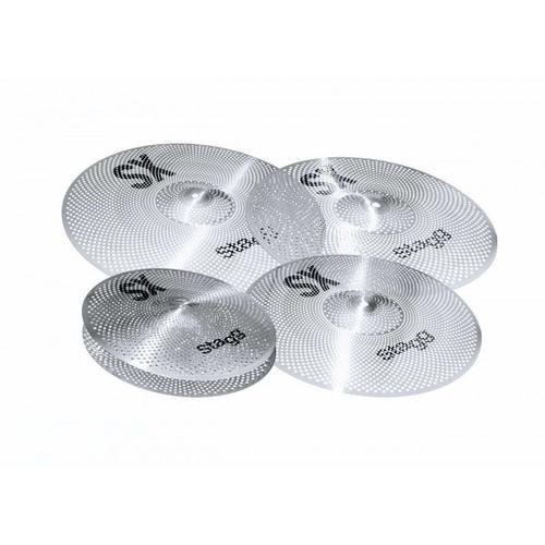 Stagg Sxm Set - Pack De Cymbales D'entrainement Silencieuses (+ Housse)