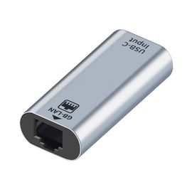 Adaptateur USB type-c femelle vers RJ45 Ethernet Gigabit, LAN filaire, Interface de Transmission de données
