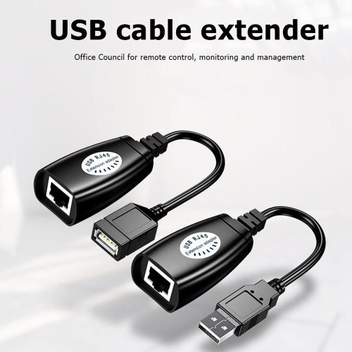 Câble d'extension réseau USB vers RJ45 LAN, adaptateur de ligne Ethernet 50m, amplificateur de Signal, accessoires d'ordinateur
