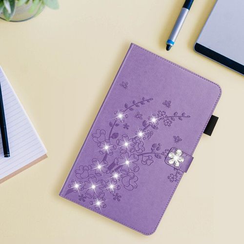 Coque À Fleurs En Diamant Pour Samsung Galaxy Tab A 2019 Sm-T510 Sm-T515, En Cuir Pu, Pour Tablette Galaxy Tab A 10 1 2019