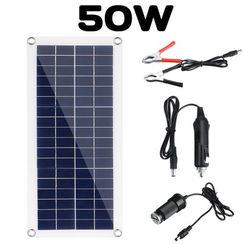 Panneau Solaire Flexible 12/24v, 30/50w, 10a ? 30a, Contrôleur De Charge Pour Voiture, Camping-Car, Bateau, Écran Lcd, Pwm