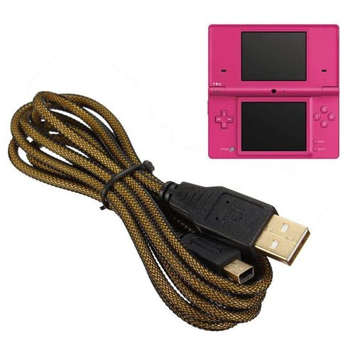 Câble De Chargement Usb Plaqué Or, 1.5m, Pour Nintendo Dsi Dsxl Dsill 3ds/Xl/Ll Ndsi/Ndsill