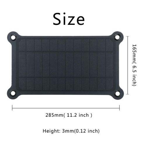 Panneau De Recharge Solaire Pour Téléphone Portable 10w, Port De Sortie Usb, 5v, Mono, Kit Chargeur Pour L'extérieur, Alimentation D'urgence Avec Contrôleur