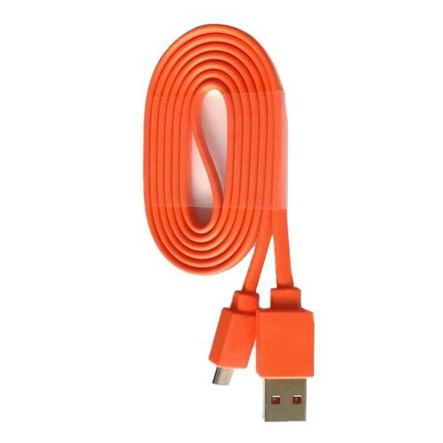 Câble USB de remplacement pour chargeur de données, cordon d'alimentation pour JBL Flip 3 4 Pulse 2, haut-parleur Bluetooth Orange pratique, 1M