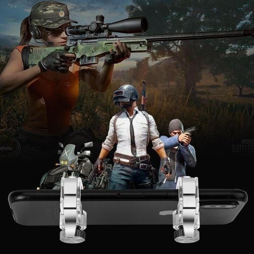 Manette De Jeu Pubg L1r1 En Métal Pour Iphone Xiaominew, Avec Bouton De Tir Et De Visée, Pour Smartphone