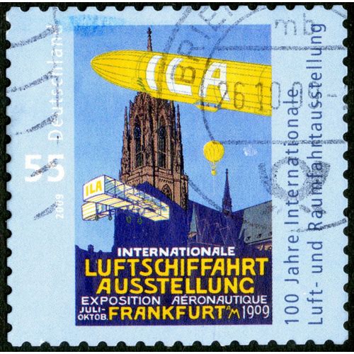Timbre Oblitéré Deutschland, Internationale Luftschiffahrt Ausstellung , Exposition Aéronautique Frankfurt Am, 2009, 55