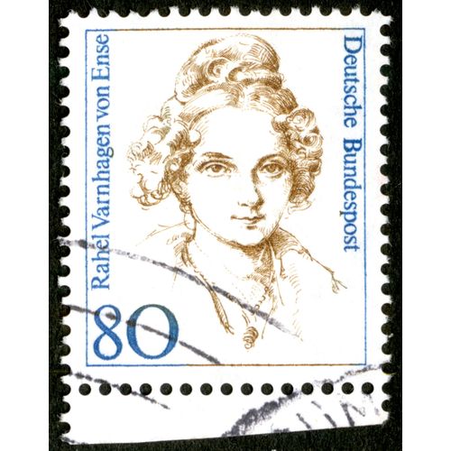 Timbre Oblitéré Deutsche Bundespost, Rahel Varnhagen Von Ense, 80