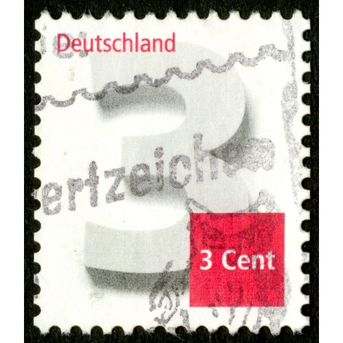Timbre Oblitéré Deutschland, 3 Cent