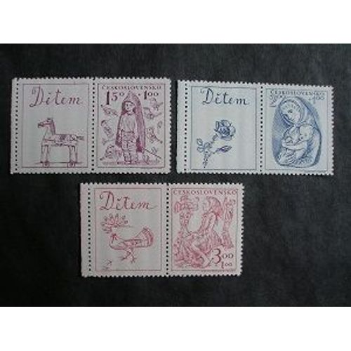 Tchécoslovaquie 1948 - Série Pour L'enfance - Mnh**