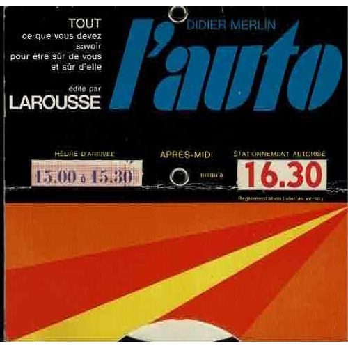 Disque De Contrôle De Stationnement "L'auto"