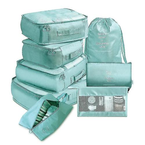 7 Pcs Organisateur de voyage Sacs de rangement Vêtements Chaussure Tidy Pouch Imperméable à l¿eau Bagage portable Valise Étui d¿emballage