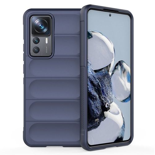 Coque Pour Xiaomi 12t / 12t Pro 5g - Housse Etui Silicone Gel Fine + Film Ecran - Bleu Fonce