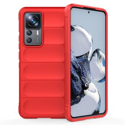 Coque Pour Xiaomi 12t / 12t Pro 5g - Housse Etui Silicone Gel Fine + Film Ecran - Rouge