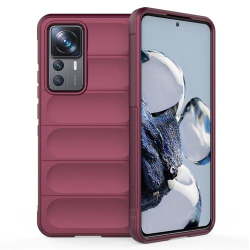 Coque Pour Xiaomi 12t / 12t Pro 5g - Housse Etui Silicone Gel Fine + Film Ecran - Rouge Bordeaux