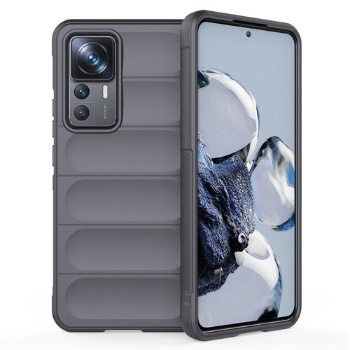 Coque Pour Xiaomi 12t / 12t Pro 5g - Housse Etui Silicone Gel Fine + Verre Trempe - Gris Fonce